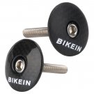 10pcs Bike Bicycle Cycling 1~1/8" Carbon Fiber Headset 28.6mm Stem Top Cap Cover