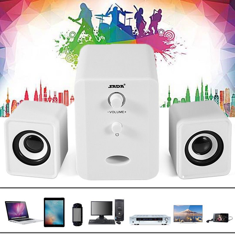 Super Bass Sound 3.5mm Jack Stereo Speaker Universal For Computer SmartPhone PC