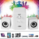 Super Bass Sound 3.5mm Jack Stereo Speaker Universal For Computer SmartPhone PC