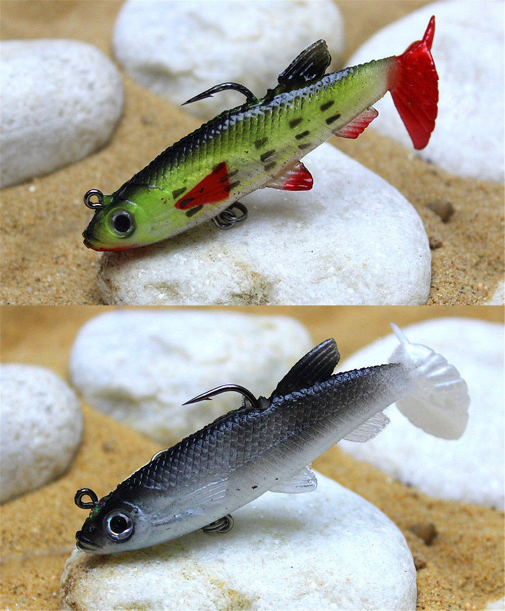 1pcs 8cm 14g Life-like Fishing Lures Soft Baits Lures Crankbaits Tackle Hook