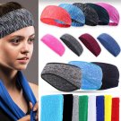 Unisex Women Men Sport Sweat Sweatband Headband Yoga Stretch HeadBand Hairband