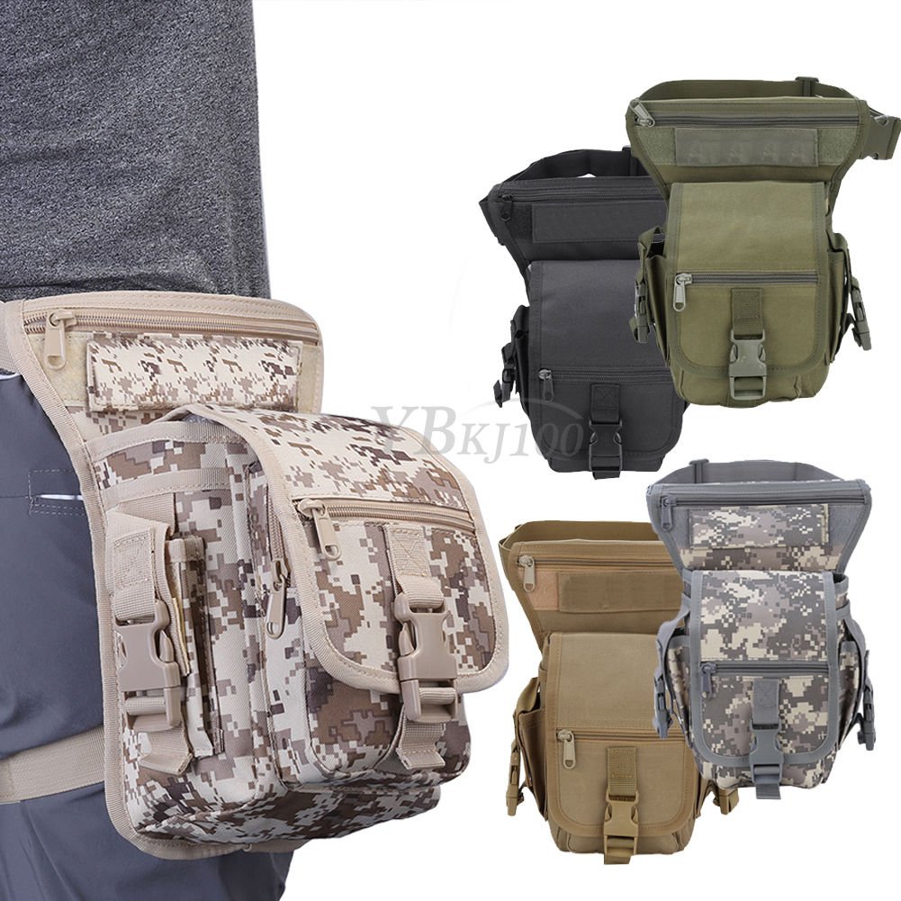 Outdoor Tactics Military Drop Leg Bag Panel Utility Waist Belt Pouch Bag Purse