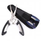 Fishing Pliers Scissors Wire Line Cutter Remove Hook Removers Tackle Tool +Bag