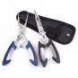 Fishing Pliers Scissors Wire Line Cutter Remove Hook Removers Tackle Tool +Bag