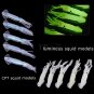 5xGlow Luminous Squid Octopus Soft Plastic Bait Fishing Lures Tackle Accessories
