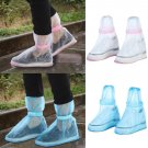 PVC Kids Children Waterproof Fold Rain Boots Cover Wellies Overshoes Transparent