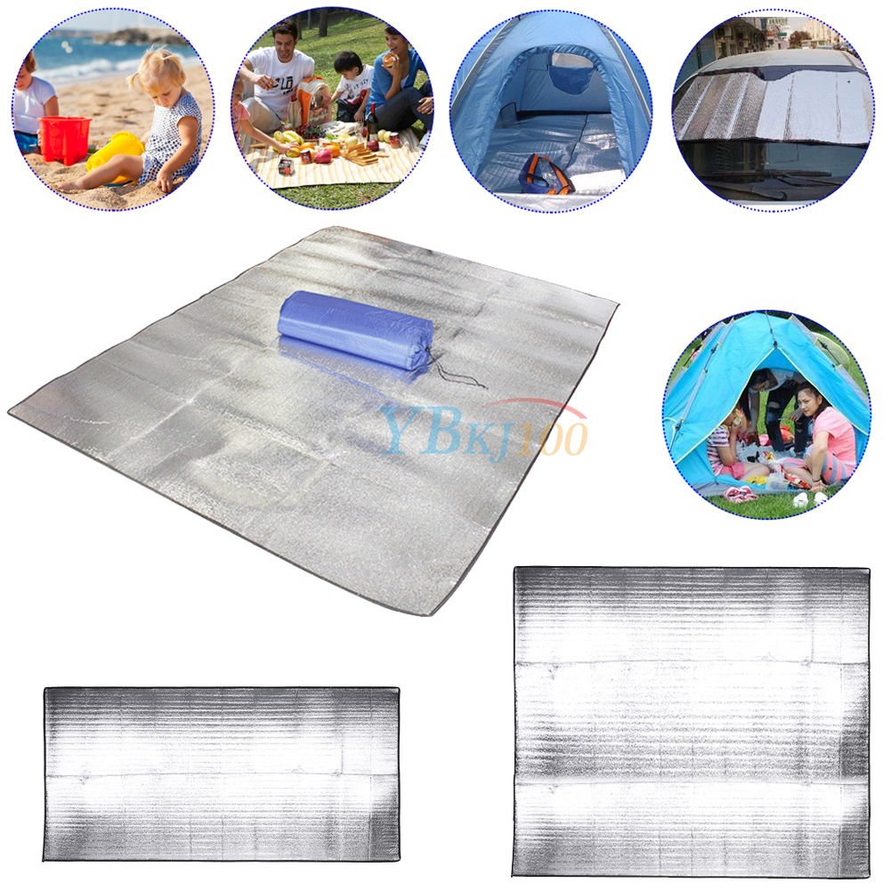 Outdoor Camping Picnic Sleeping Mattress Pad Waterproof Aluminum Foil EVA Mat