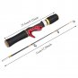 54cm Fishing Rod Ice Fishing Rod Winter Fishing Pole Tool 2 Sections Lightweight