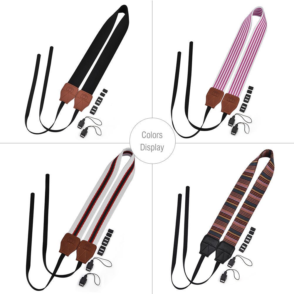 4 Colors Vintage Camera Shoulder Neck Belt Strap For Canon Nikon Sony SLR DSLR