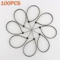 5 Sizes100pcs Network Nylon Plastic Zip Trim Wrap Cable Loop Ties Wire Self-Lock