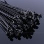 5 Sizes100pcs Network Nylon Plastic Zip Trim Wrap Cable Loop Ties Wire Self-Lock