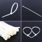 5 Sizes100pcs Network Nylon Plastic Zip Trim Wrap Cable Loop Ties Wire Self-Lock