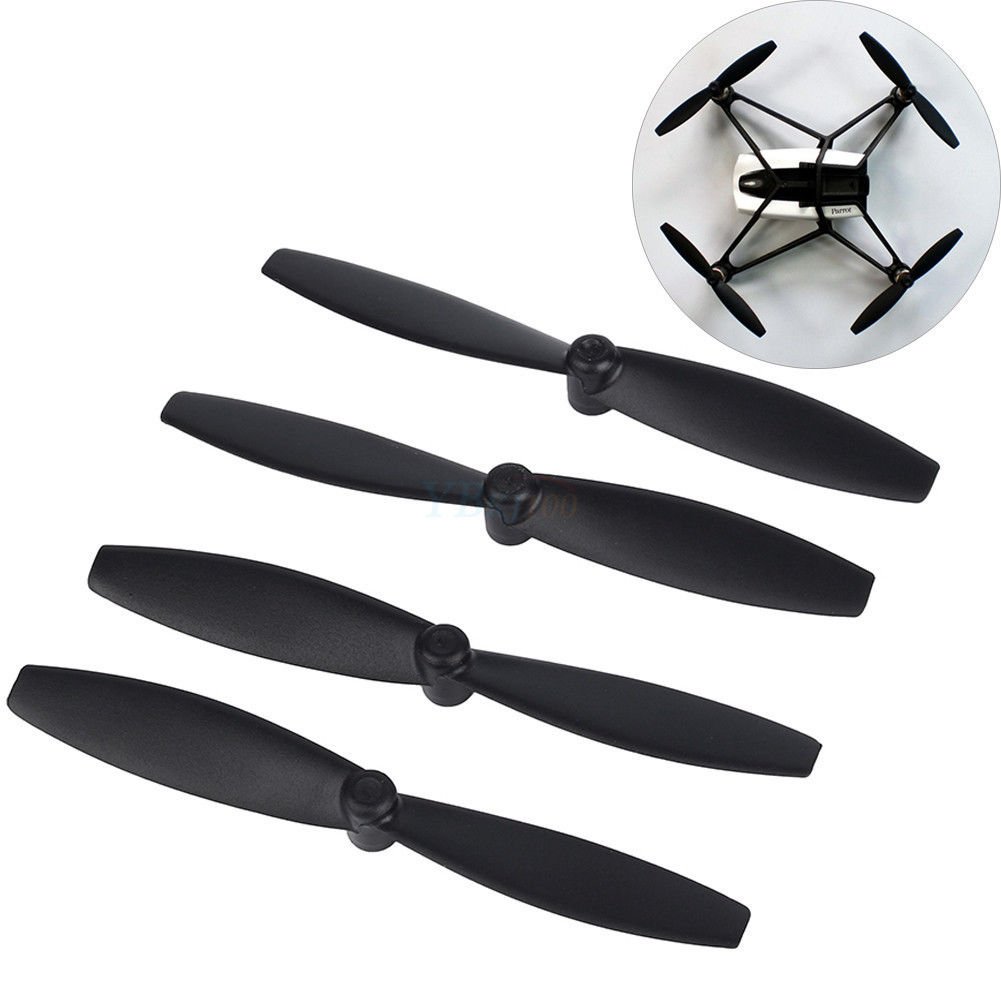 4x Propellers Props Replacement Blade Quick Release for Parrot Minidrones Black