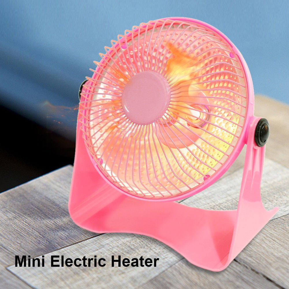 220V Portable Mini Electric Heater Winter Bedroom Office Desktop Fan Heaters