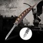 Antique Feather Dip Pen Set 0.5mm Nib Quill Metal Calligraphy Writing Pen Gift