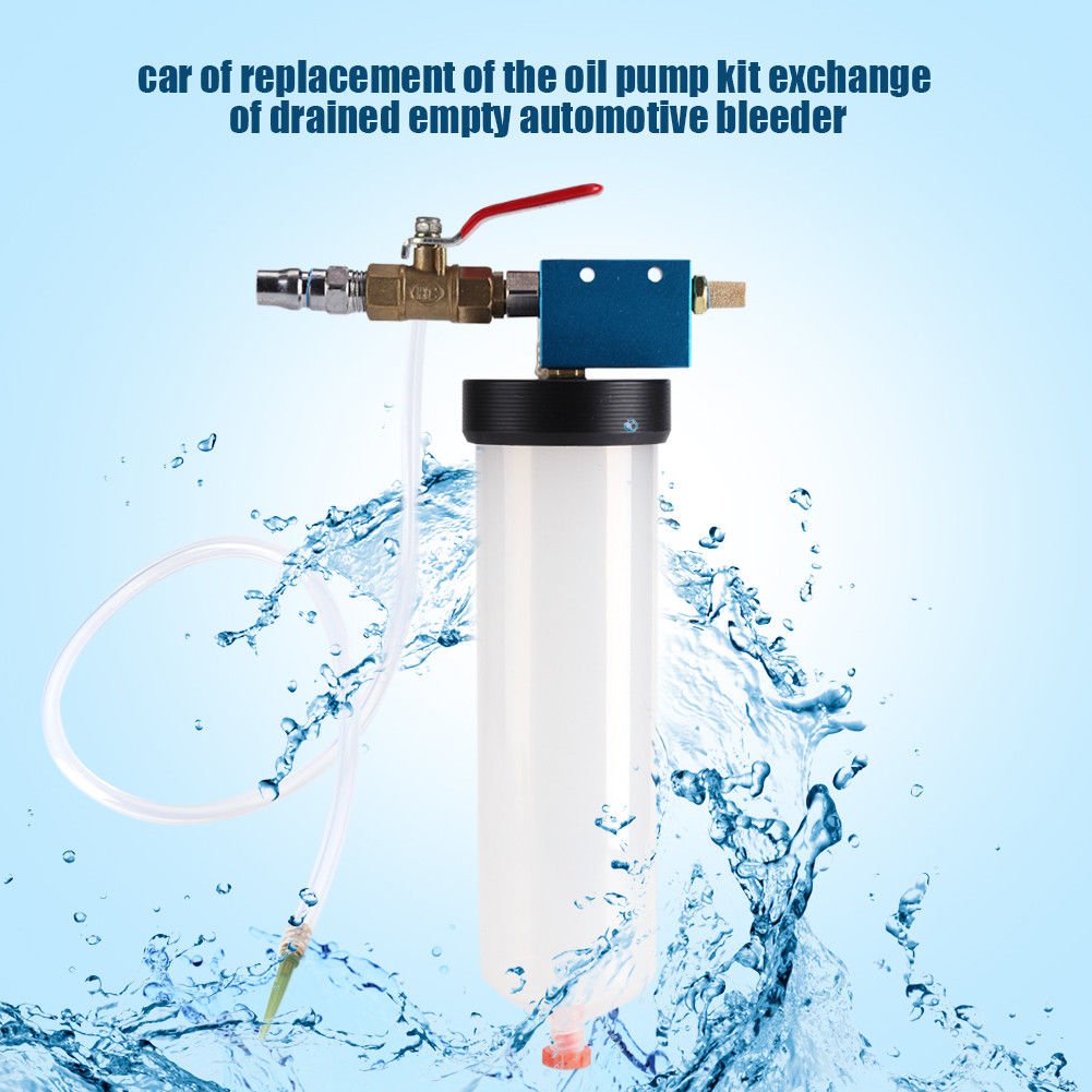 Car Vehicle Trucks Brake Fluid Drain Replacement Tool Pump Oil Bleeder White