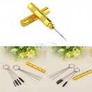 11 PCS Airbrush Spray Cleaning Repair Tool Kit Stainless steel Needle Brush Set