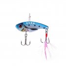 12PCS Metal Spoon Fishing Lure Crankbait Bass Crank Bait Treble Hook 5.5cm 12g