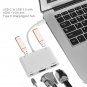 USB 3.0 Type C USB-C to 4K HDMI/VGA Adapter Hub w/ Dual USB3.0 for Apple MacBook