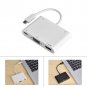 USB 3.0 Type C USB-C to 4K HDMI/VGA Adapter Hub w/ Dual USB3.0 for Apple MacBook
