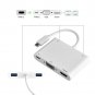 USB 3.0 Type C USB-C to 4K HDMI/VGA Adapter Hub w/ Dual USB3.0 for Apple MacBook