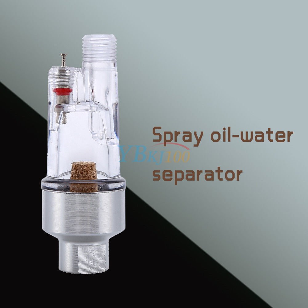 Airbrush Mini Air Filter Moisture Water Trap 1/8'' Fittings Hose Paint Spray Gun