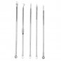 5Pcs Double-end Stainless Steel Blackhead Acne Pimple Needle Skin Care Tool Set