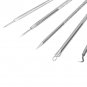 5Pcs Double-end Stainless Steel Blackhead Acne Pimple Needle Skin Care Tool Set