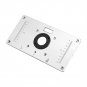 Aluminum Router Table Insert Plate w/4 Rings+Screws for Woodworking Benches