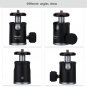 360° Rotation Ball Head Ballhead 1/4" Screw Mount Stand for Camera Camcorder