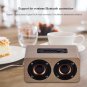 Wooden Wireless Bluetooth Speaker 3D Dual Horn Hands-free Loudspeakers TF/AUX