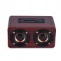 Wooden Wireless Bluetooth Speaker 3D Dual Horn Hands-free Loudspeakers TF/AUX