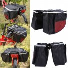 Cycling Bicycle Bike Rack Back Rear Seat Storage Bag Carrier Double Pannier Red