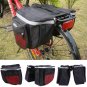 Cycling Bicycle Bike Rack Back Rear Seat Storage Bag Carrier Double Pannier Red