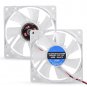 Clear 4-Pin PC Computer Case CPU Cooler Cooling Fan Radiator w/ LED Light 80mm