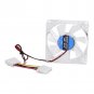 Clear 4-Pin PC Computer Case CPU Cooler Cooling Fan Radiator w/ LED Light 80mm