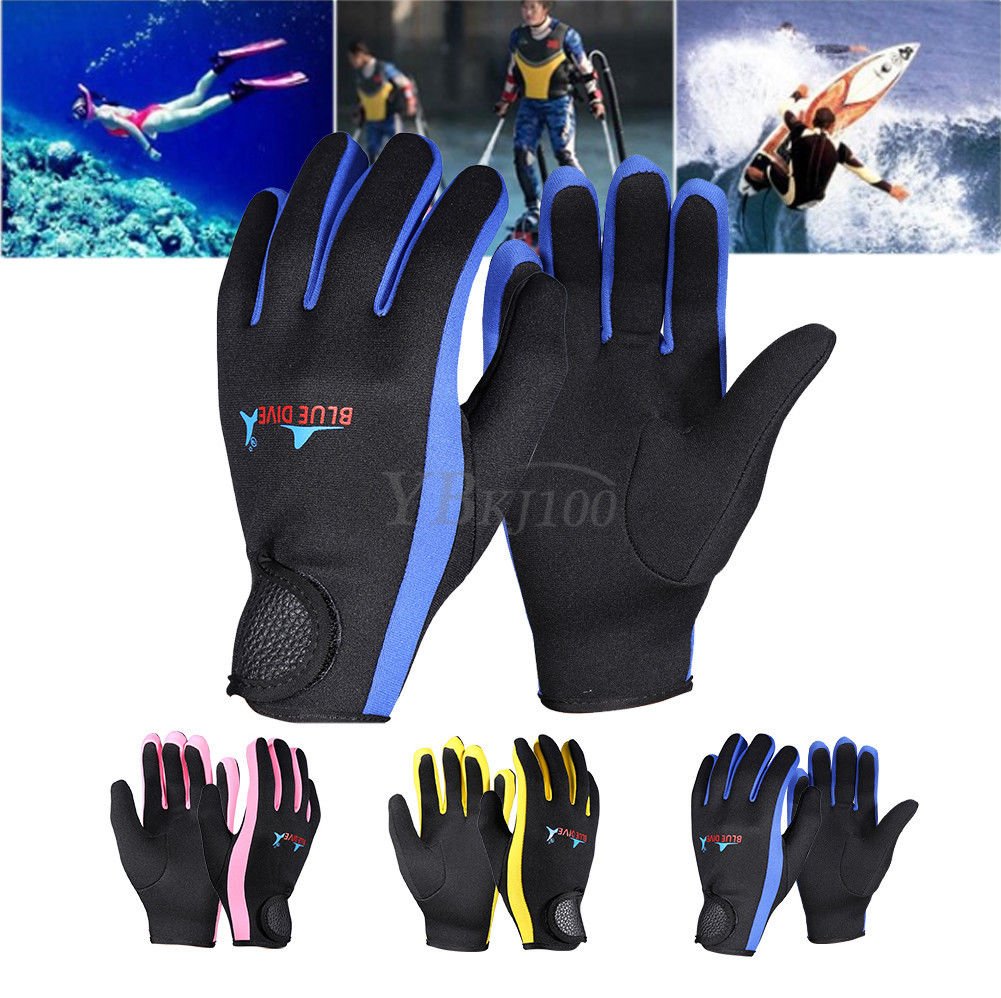 Durable 1.5mm Neoprene Gloves Diving Snorkeling Fishing Surfing Water Sport
