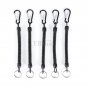 5x Retractable Full Extension Rope Pliers Lanyard Coiled Spring Fishing Camping