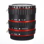 Red Auto Focus AF Macro Extension Tube Set Ring Adapter For Canon EF EFS Lens