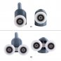 8x Twin Sliding Shower Door Top Upper Bottom Rollers Runners Pulleys Wheels 25mm