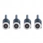 8x Twin Sliding Shower Door Top Upper Bottom Rollers Runners Pulleys Wheels 25mm