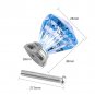 1/8/12X Diamond Acrylic Pull Handle Bedroom Cabinet Knob Drawer Closet Furniture