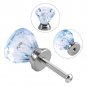 1/8/12X Diamond Acrylic Pull Handle Bedroom Cabinet Knob Drawer Closet Furniture