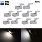 10Pcs 12V 23A Cabinet Cupboard Closet Wardrobe LED Hinge Light Home Kitchen