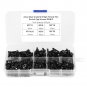 300pcs M3*6/8/12/16/20 Hex Socket Cap Screws Bolts Nuts Assortment Kit Black