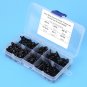 300pcs M3*6/8/12/16/20 Hex Socket Cap Screws Bolts Nuts Assortment Kit Black