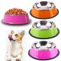 Pets Dog Cat Puppy Anti Skid Stainless Steel Travel Feeding Food Water Bowl Dish