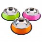 Pets Dog Cat Puppy Anti Skid Stainless Steel Travel Feeding Food Water Bowl Dish