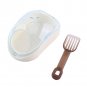 Blue Hamster Mouse Gerbille Pet Bathroom Cage Box Bath Sand Shovel Toy Toilet