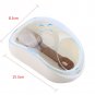 Blue Hamster Mouse Gerbille Pet Bathroom Cage Box Bath Sand Shovel Toy Toilet